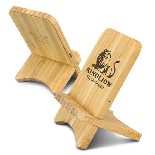 Promotional Bamboo Wireless Charging Stands